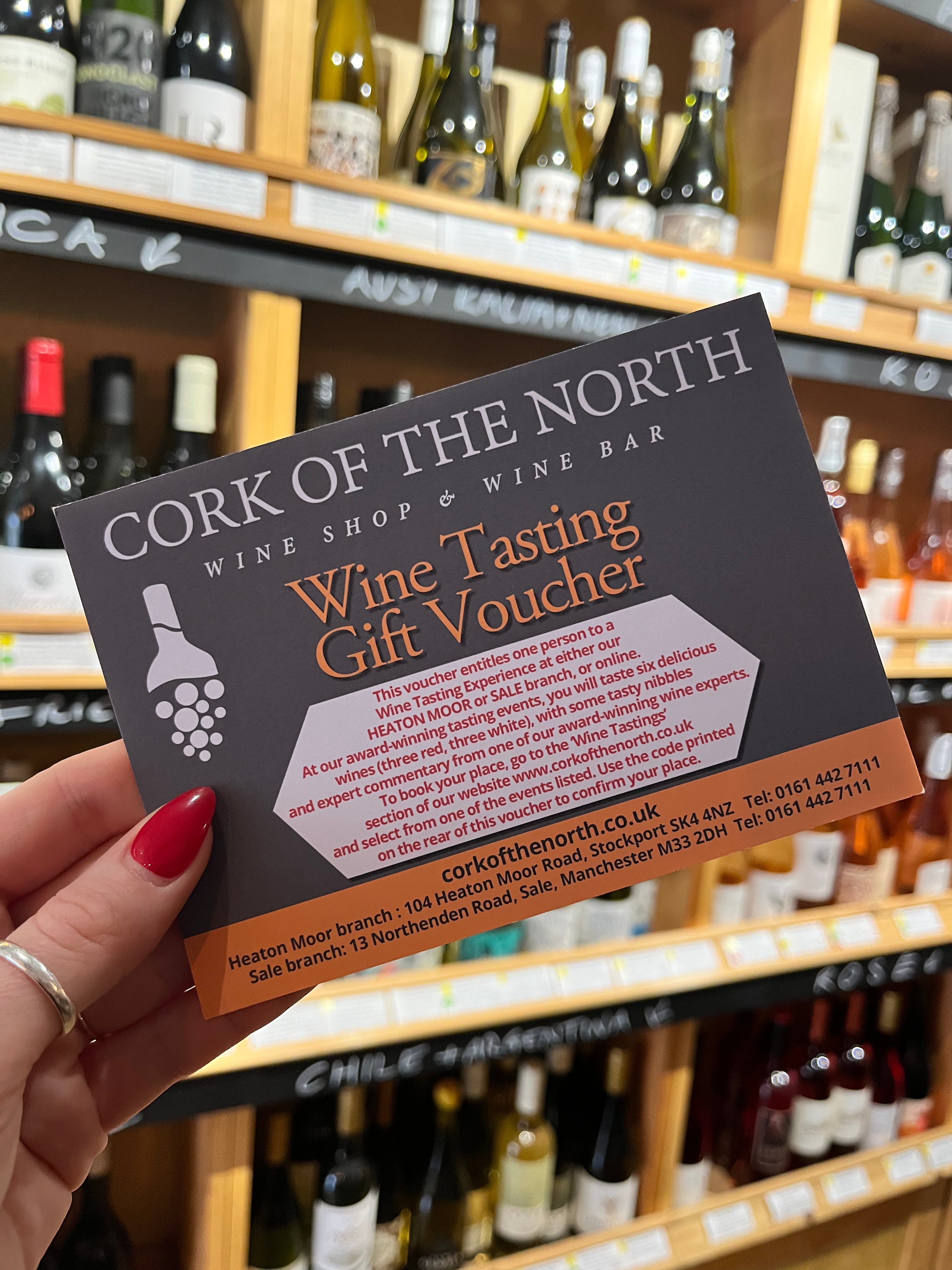 Wine Tasting Gift Voucher – Cork of the North