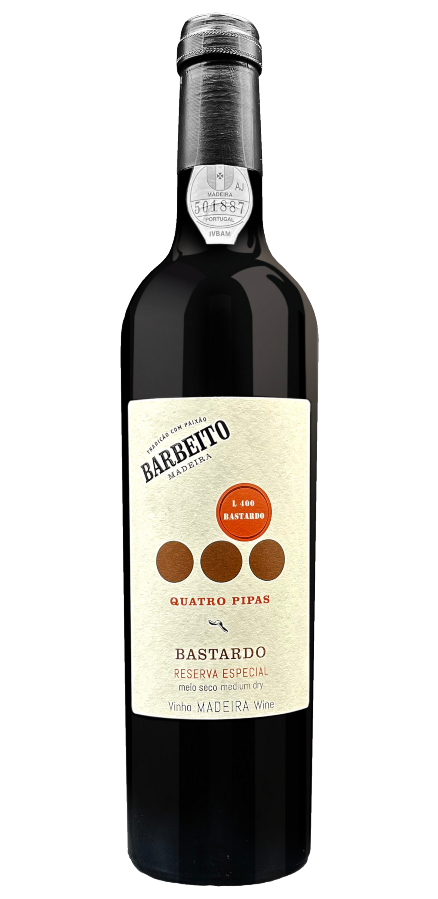 Barbeito Madeira Quatro Pipas Bastardo Special Reserva (50cl)